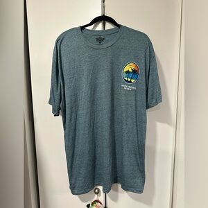 Greenish Greyish Blue Graphic Tee Puerto Vallarta 2xl